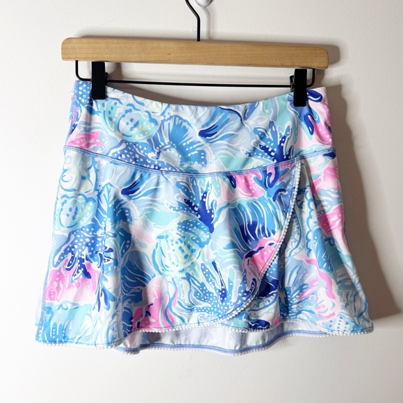 Lilly Pulitzer luxletic Medium pink blue athletic skort Small - Picture 1 of 7
